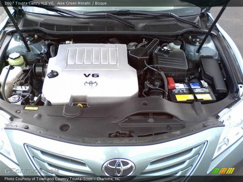 Aloe Green Metallic / Bisque 2007 Toyota Camry XLE V6