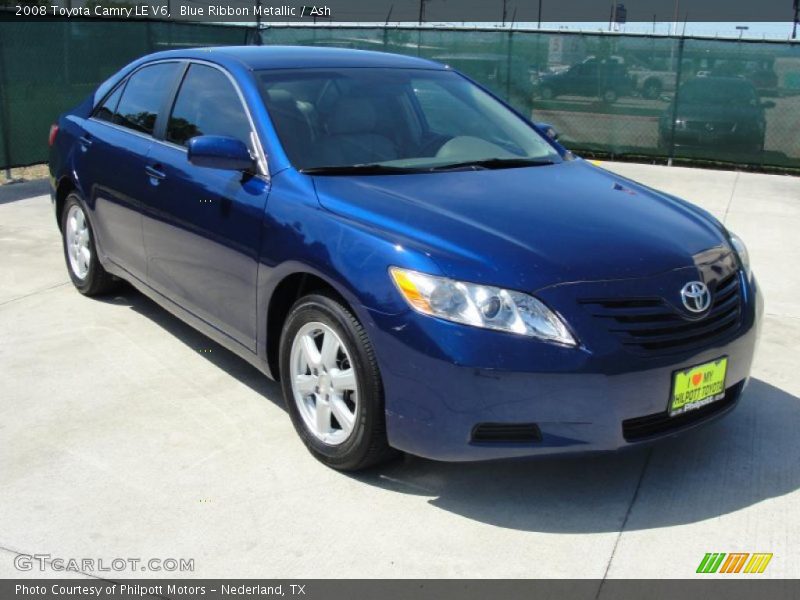 Blue Ribbon Metallic / Ash 2008 Toyota Camry LE V6