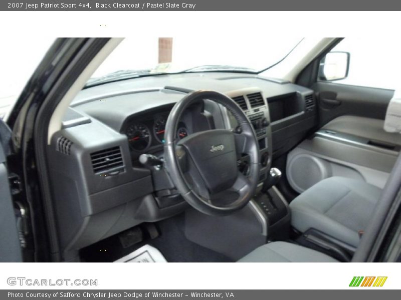 Black Clearcoat / Pastel Slate Gray 2007 Jeep Patriot Sport 4x4