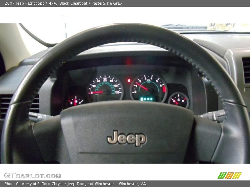 Black Clearcoat / Pastel Slate Gray 2007 Jeep Patriot Sport 4x4