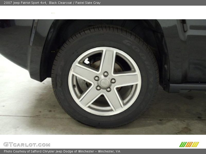 Black Clearcoat / Pastel Slate Gray 2007 Jeep Patriot Sport 4x4