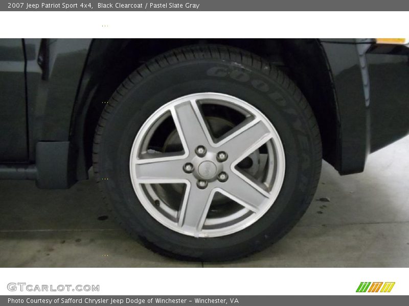 Black Clearcoat / Pastel Slate Gray 2007 Jeep Patriot Sport 4x4