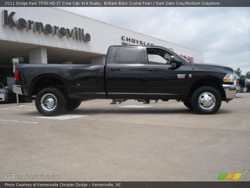 Brilliant Black Crystal Pearl / Dark Slate Gray/Medium Graystone 2011 Dodge Ram 3500 HD ST Crew Cab 4x4 Dually