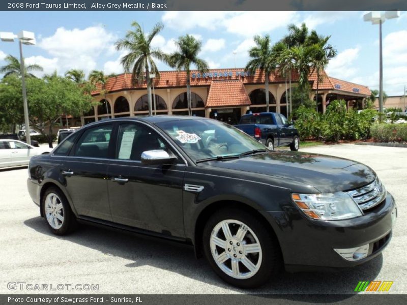 Alloy Grey Metallic / Black 2008 Ford Taurus Limited
