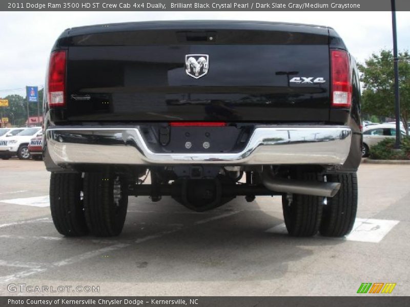 Brilliant Black Crystal Pearl / Dark Slate Gray/Medium Graystone 2011 Dodge Ram 3500 HD ST Crew Cab 4x4 Dually