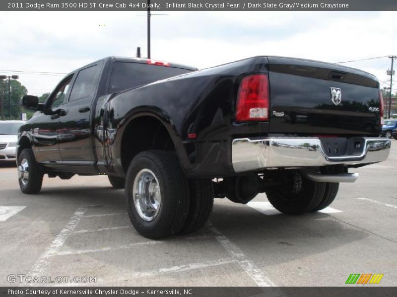 Brilliant Black Crystal Pearl / Dark Slate Gray/Medium Graystone 2011 Dodge Ram 3500 HD ST Crew Cab 4x4 Dually
