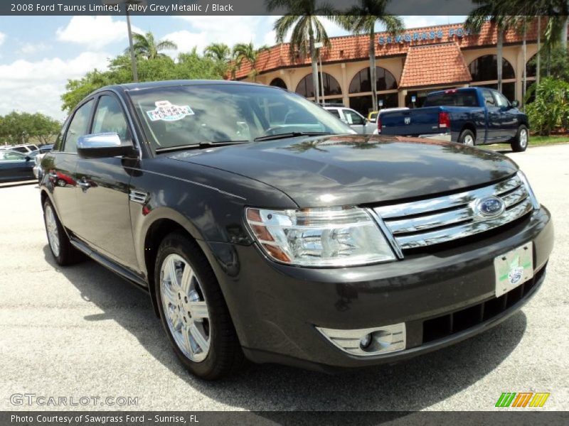 Alloy Grey Metallic / Black 2008 Ford Taurus Limited