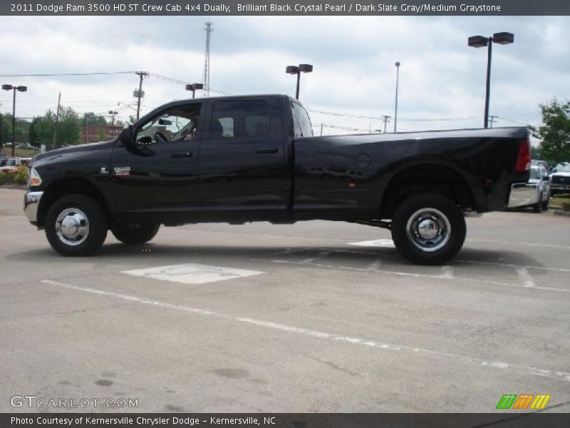 Brilliant Black Crystal Pearl / Dark Slate Gray/Medium Graystone 2011 Dodge Ram 3500 HD ST Crew Cab 4x4 Dually