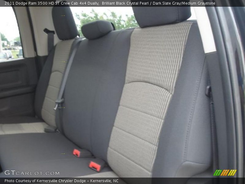 Brilliant Black Crystal Pearl / Dark Slate Gray/Medium Graystone 2011 Dodge Ram 3500 HD ST Crew Cab 4x4 Dually