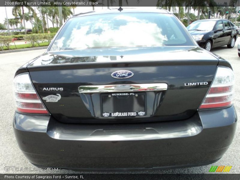 Alloy Grey Metallic / Black 2008 Ford Taurus Limited