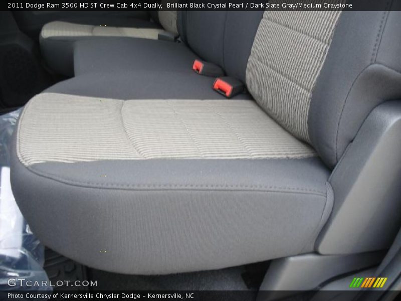 Brilliant Black Crystal Pearl / Dark Slate Gray/Medium Graystone 2011 Dodge Ram 3500 HD ST Crew Cab 4x4 Dually