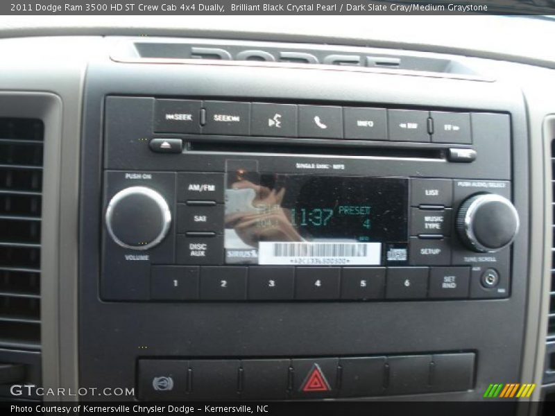 Brilliant Black Crystal Pearl / Dark Slate Gray/Medium Graystone 2011 Dodge Ram 3500 HD ST Crew Cab 4x4 Dually