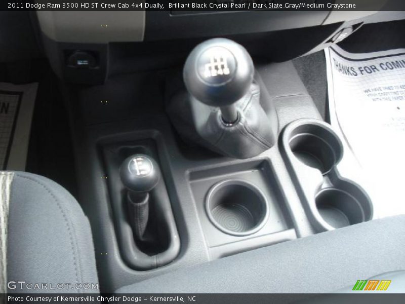 Brilliant Black Crystal Pearl / Dark Slate Gray/Medium Graystone 2011 Dodge Ram 3500 HD ST Crew Cab 4x4 Dually