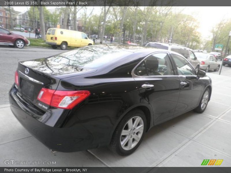 Black Sapphire Pearl / Black 2008 Lexus ES 350