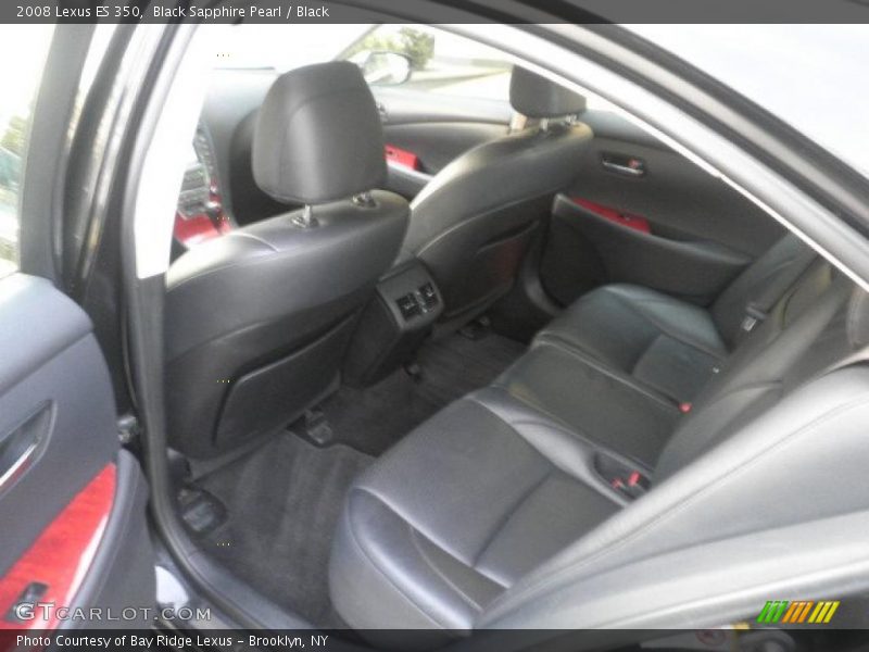 Black Sapphire Pearl / Black 2008 Lexus ES 350