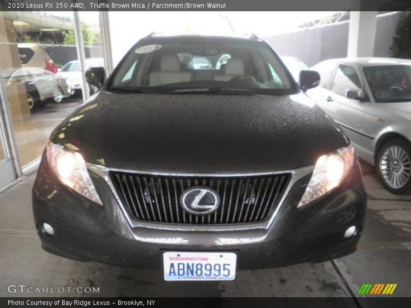 Truffle Brown Mica / Parchment/Brown Walnut 2010 Lexus RX 350 AWD