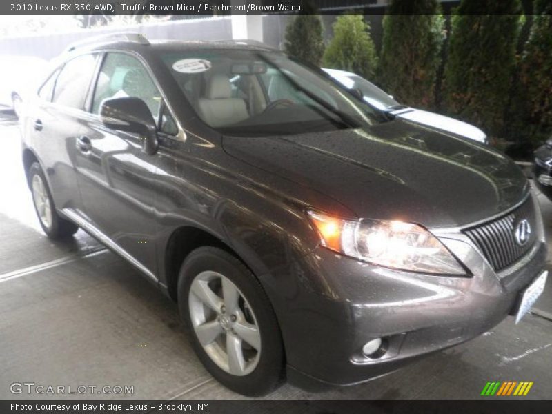 Truffle Brown Mica / Parchment/Brown Walnut 2010 Lexus RX 350 AWD
