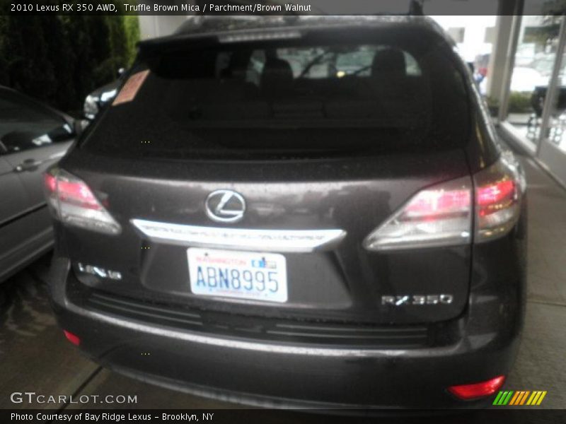 Truffle Brown Mica / Parchment/Brown Walnut 2010 Lexus RX 350 AWD