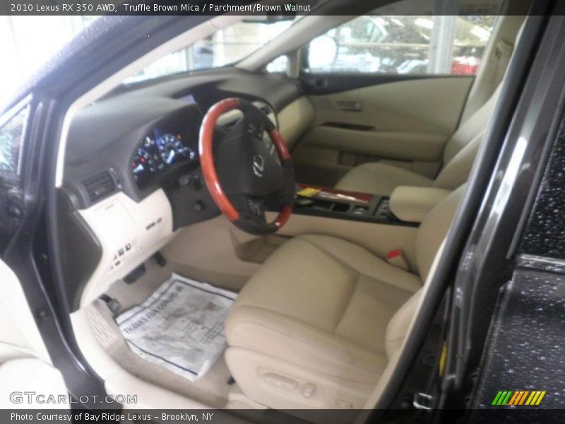 Truffle Brown Mica / Parchment/Brown Walnut 2010 Lexus RX 350 AWD
