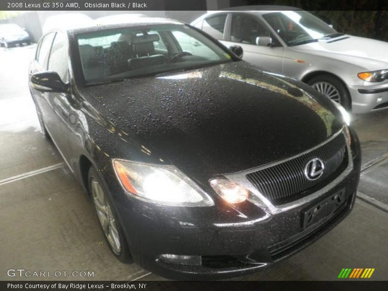 Obsidian Black / Black 2008 Lexus GS 350 AWD