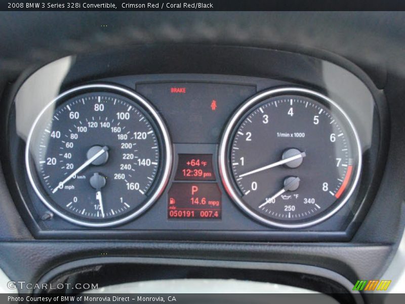  2008 3 Series 328i Convertible 328i Convertible Gauges