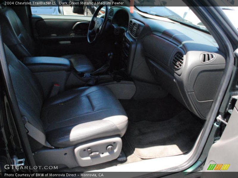 Dark Green Metallic / Medium Pewter 2004 Chevrolet TrailBlazer LS