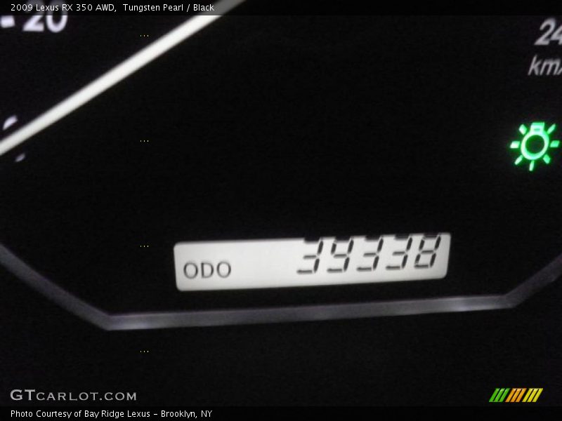 Tungsten Pearl / Black 2009 Lexus RX 350 AWD