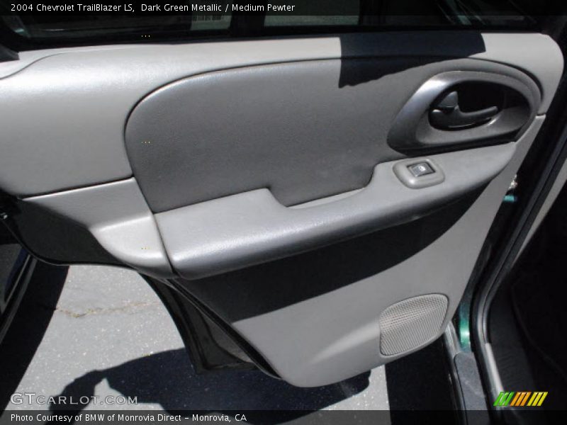 Dark Green Metallic / Medium Pewter 2004 Chevrolet TrailBlazer LS