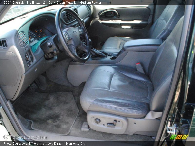 Dark Green Metallic / Medium Pewter 2004 Chevrolet TrailBlazer LS