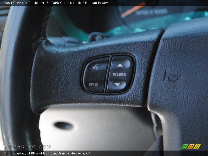 Dark Green Metallic / Medium Pewter 2004 Chevrolet TrailBlazer LS