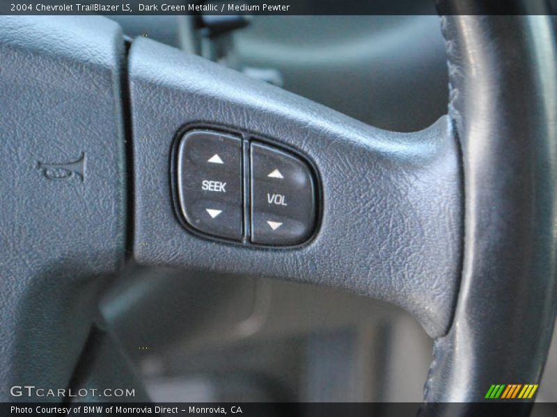 Dark Green Metallic / Medium Pewter 2004 Chevrolet TrailBlazer LS