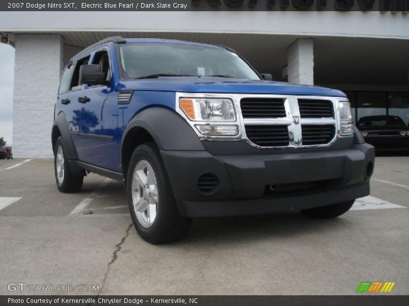 Electric Blue Pearl / Dark Slate Gray 2007 Dodge Nitro SXT
