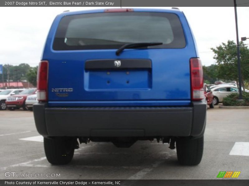 Electric Blue Pearl / Dark Slate Gray 2007 Dodge Nitro SXT