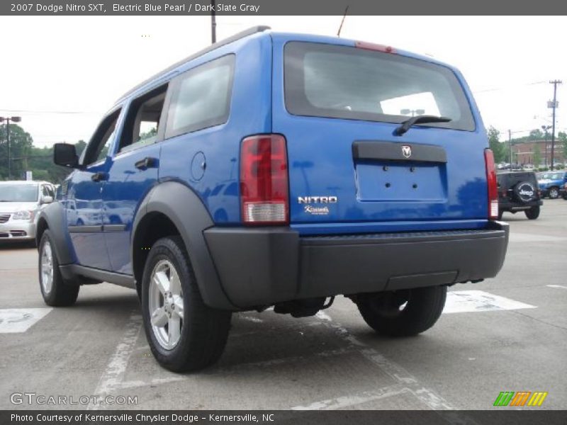 Electric Blue Pearl / Dark Slate Gray 2007 Dodge Nitro SXT