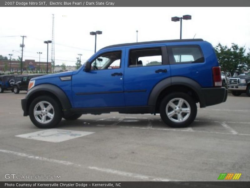 Electric Blue Pearl / Dark Slate Gray 2007 Dodge Nitro SXT