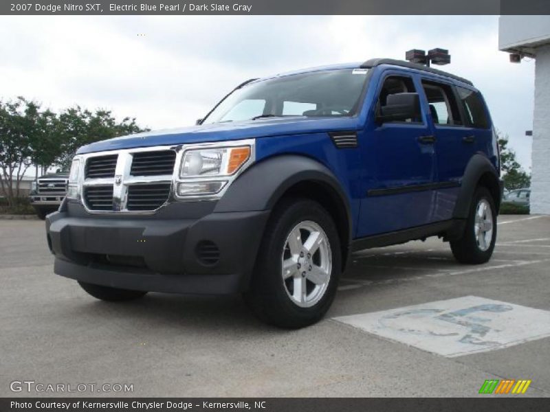 Electric Blue Pearl / Dark Slate Gray 2007 Dodge Nitro SXT