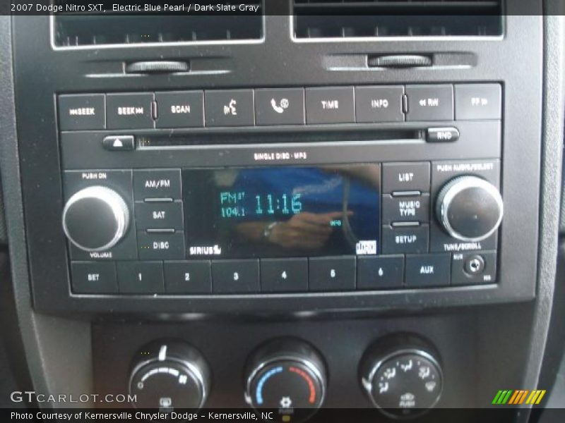 Electric Blue Pearl / Dark Slate Gray 2007 Dodge Nitro SXT