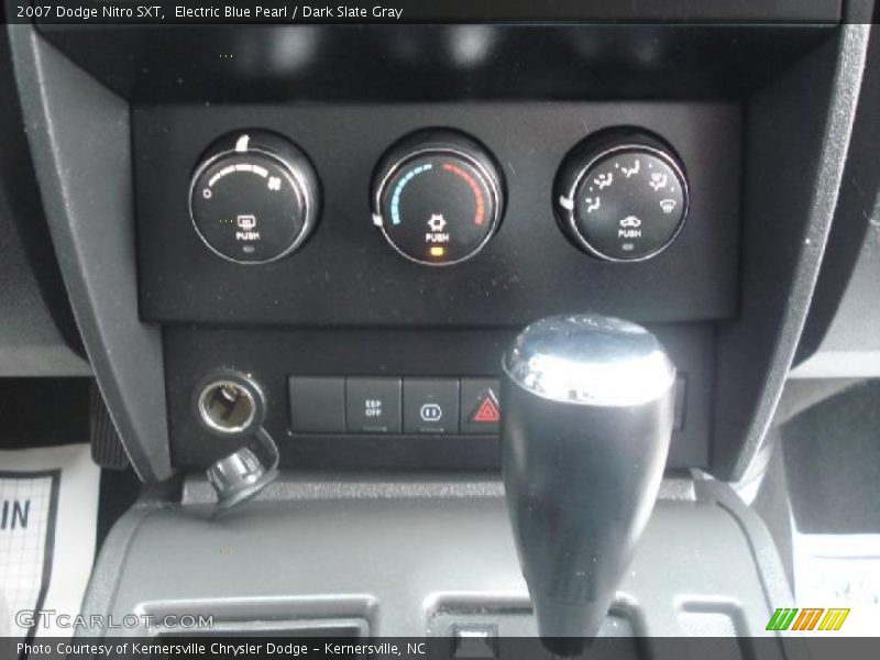 Electric Blue Pearl / Dark Slate Gray 2007 Dodge Nitro SXT