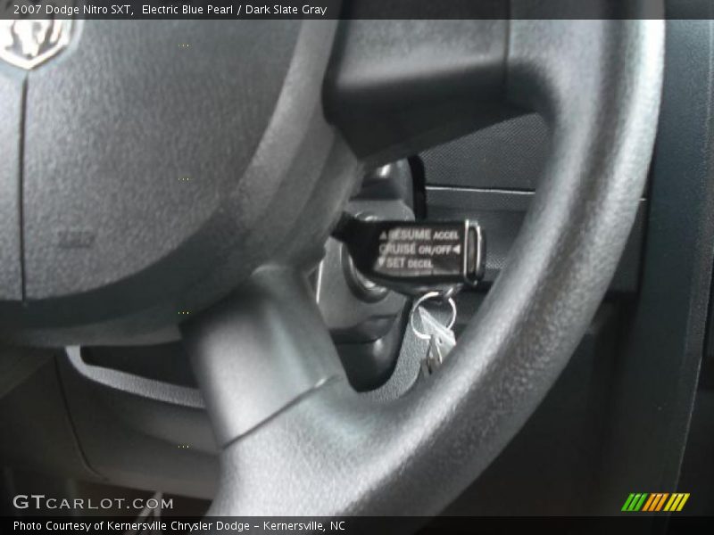 Electric Blue Pearl / Dark Slate Gray 2007 Dodge Nitro SXT