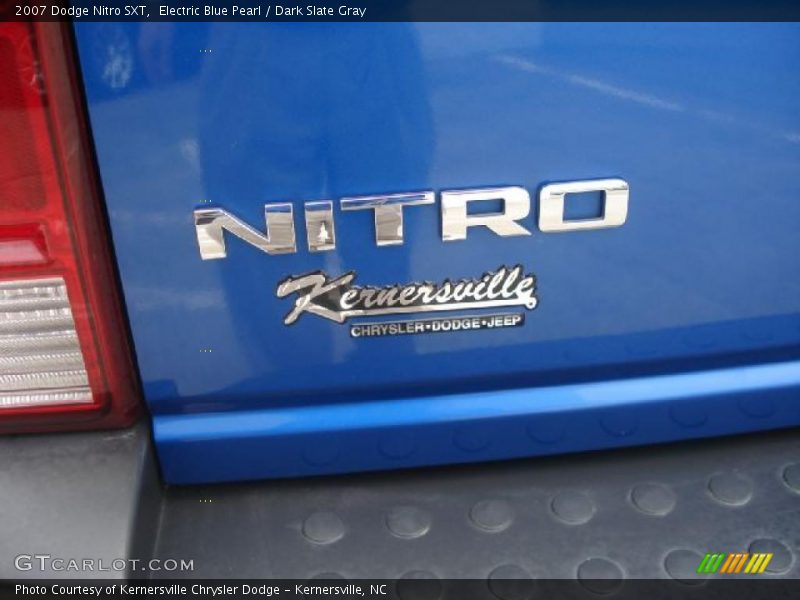 Electric Blue Pearl / Dark Slate Gray 2007 Dodge Nitro SXT