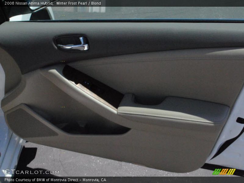 Winter Frost Pearl / Blond 2008 Nissan Altima Hybrid