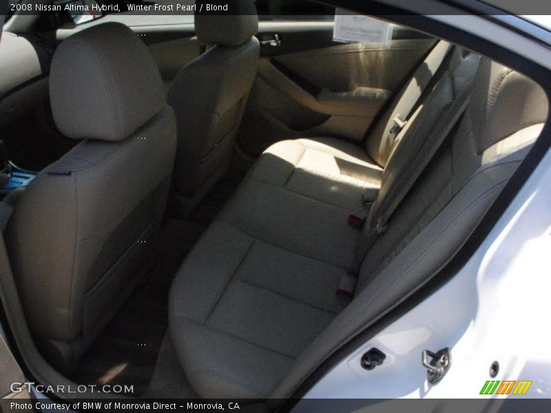 Winter Frost Pearl / Blond 2008 Nissan Altima Hybrid