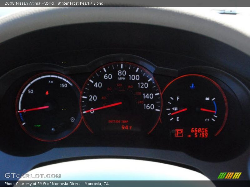  2008 Altima Hybrid Hybrid Gauges