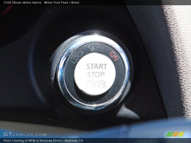 Winter Frost Pearl / Blond 2008 Nissan Altima Hybrid
