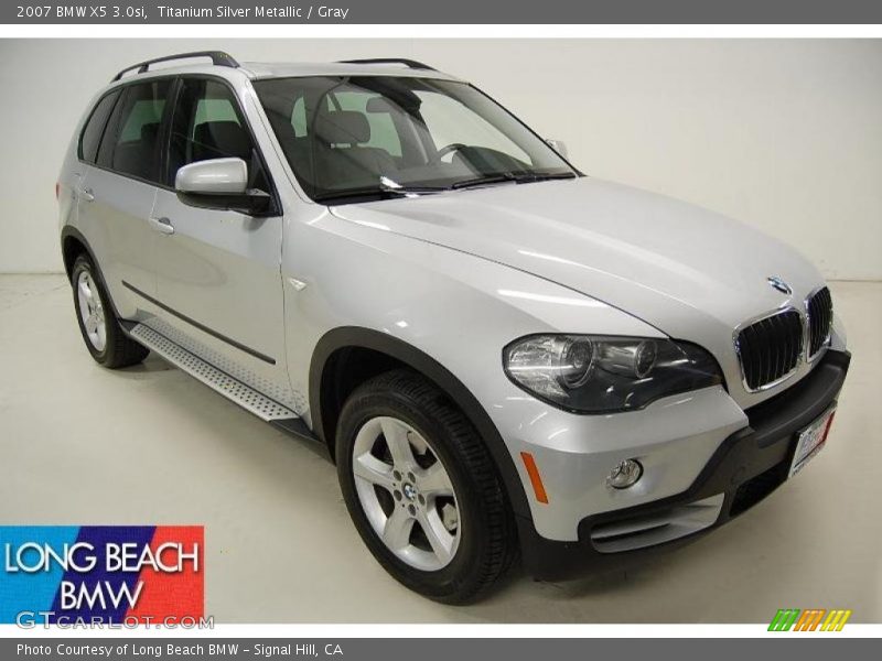Titanium Silver Metallic / Gray 2007 BMW X5 3.0si
