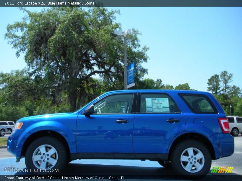 Blue Flame Metallic / Stone 2011 Ford Escape XLS