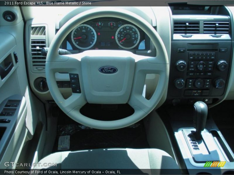 Blue Flame Metallic / Stone 2011 Ford Escape XLS