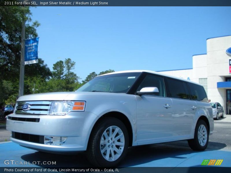 Ingot Silver Metallic / Medium Light Stone 2011 Ford Flex SEL