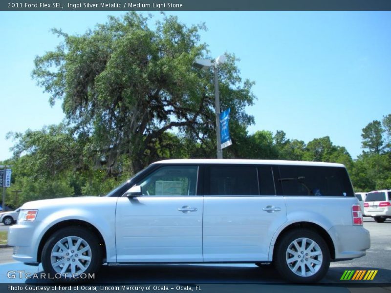 Ingot Silver Metallic / Medium Light Stone 2011 Ford Flex SEL