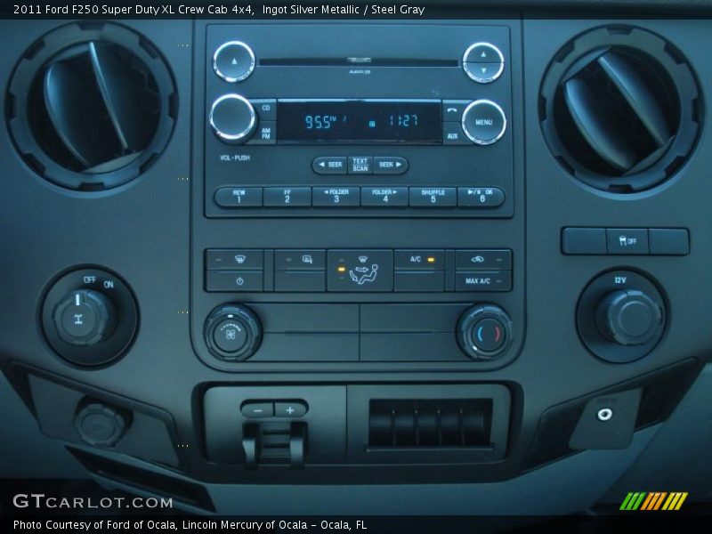 Ingot Silver Metallic / Steel Gray 2011 Ford F250 Super Duty XL Crew Cab 4x4